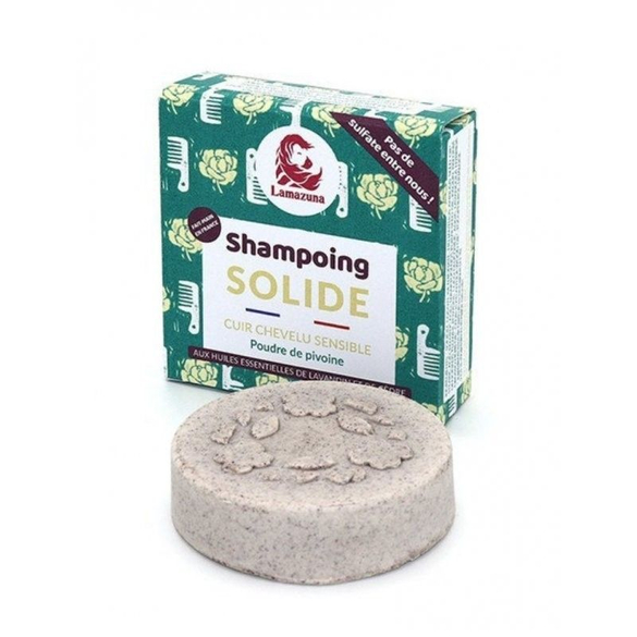 Tuhý šampón proti lupinám s pivonkou Lamazuna - 70 g