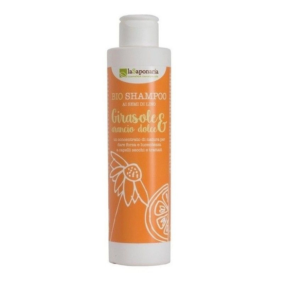 Šampón so slnečnicou a sladkým pomarančom BIO laSaponaria - 200 ml