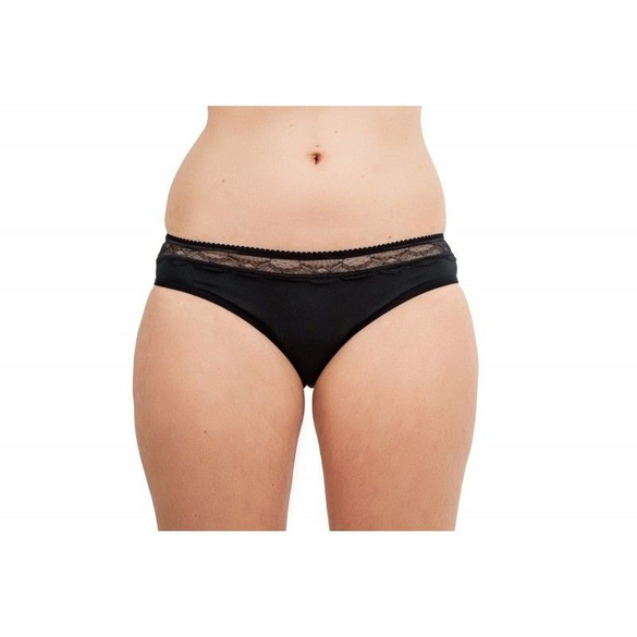Menštruačné nohavičky stredná a slabá menštruácia (M) čierne Malé" Pinke Welle"