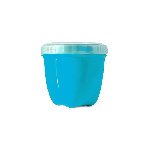 Olovrantový box z recyklovaného plastu modrej farby Preserve - 240 ml