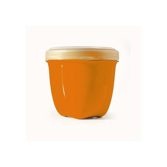 Olovrantový box z recyklovaného plastu oranžovej farby Preserve - 240 ml