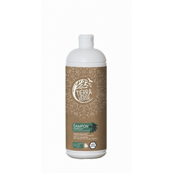 Žihľavový šampón na mastné vlasy s rozmarínom Tierra Verde - 1000 ml