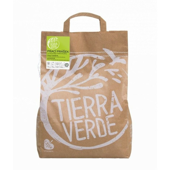 Prací prášok na bielu bielizeň a látkové plienky Inovácia" Tierra Verde - 5 kg"