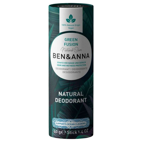 Tuhý dezodorant zelený čaj Ben & Anna - 40 g