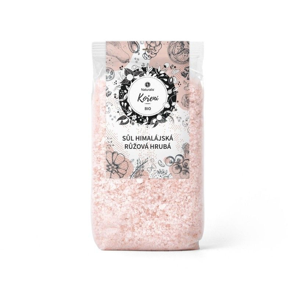 Soľ himalájska ružová hrubá Naturalis - 500 g